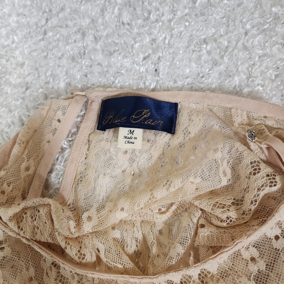 2 For 20 Blue Rain Lace Cream Top - Picture 5 of 7